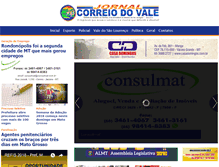 Tablet Screenshot of correiodovale.com
